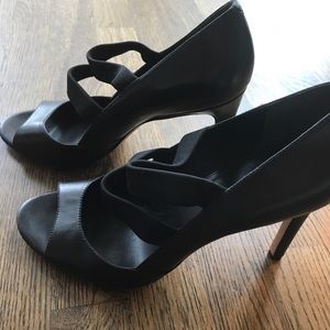 Via Spiga Black Sandal Heels Size 9